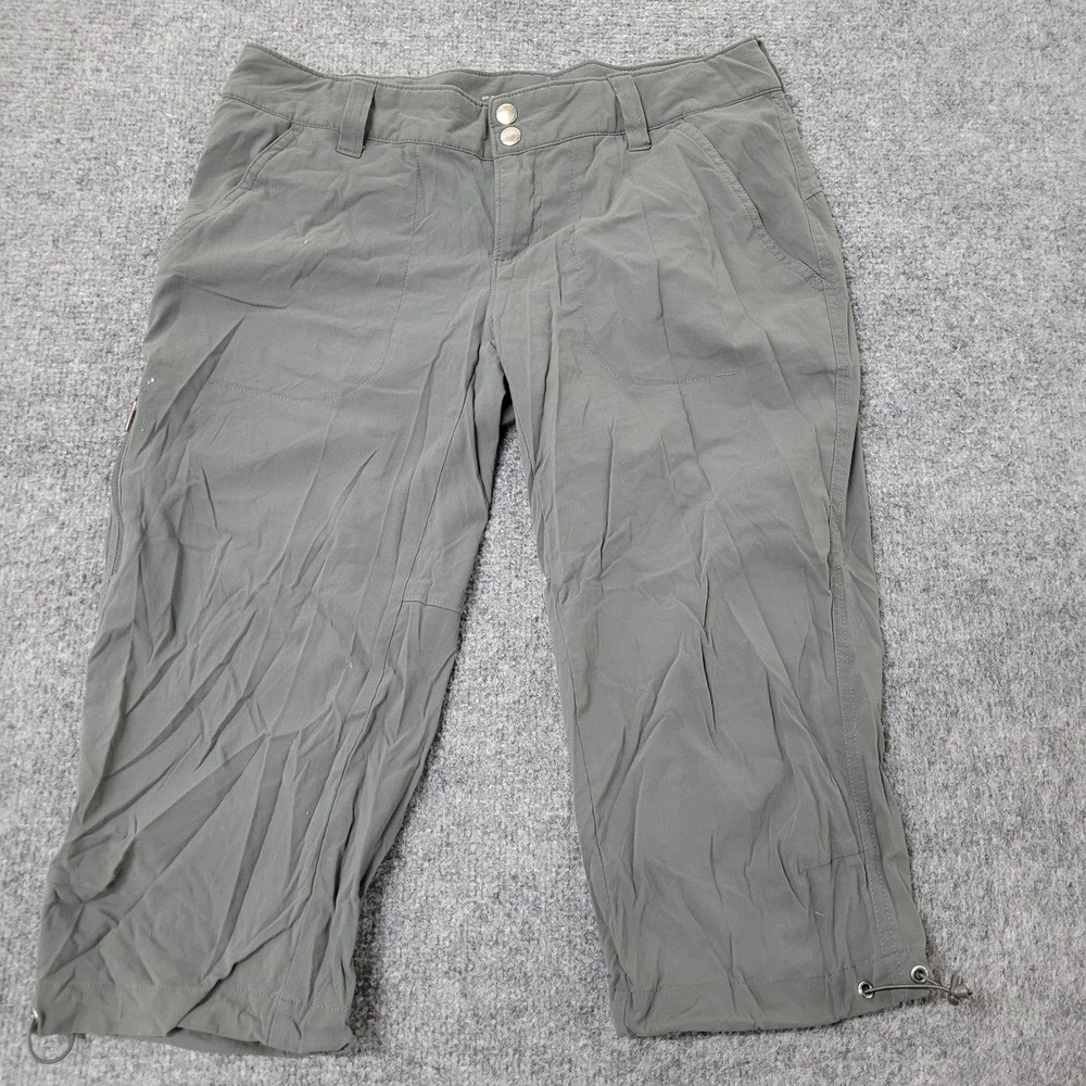Columbia Capri Pants Womens Size 8 Gray Omni-Shield Hiking Outdoor Stretch Crop